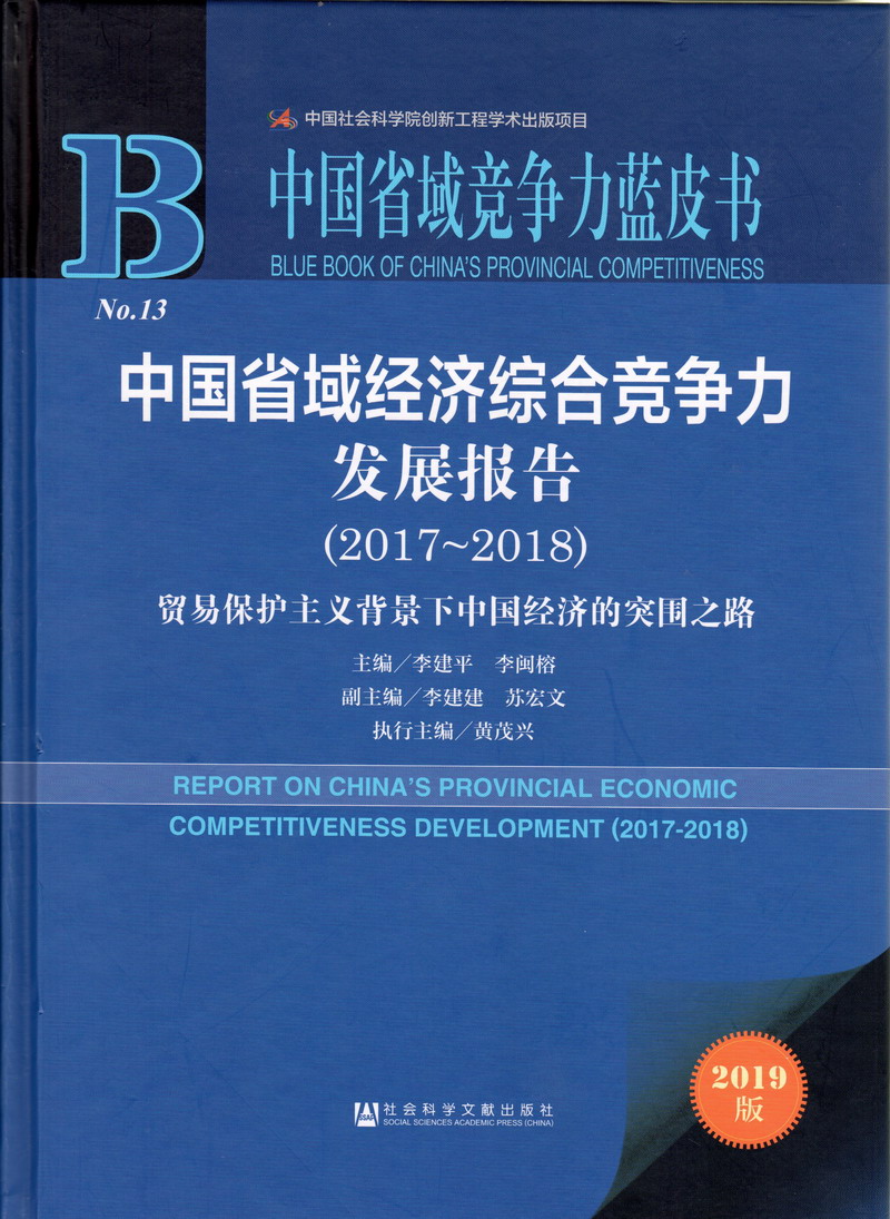 操骚逼淫荡下贱女人中国省域经济综合竞争力发展报告（2017-2018）